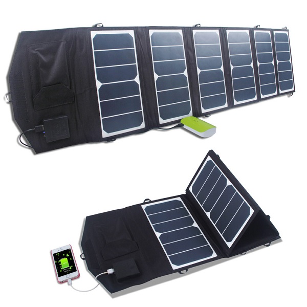 FR6-03-013 23% sunpower  solar folding Charging bag  39W