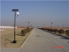 Crystalline silicon street light projects