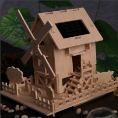 FR8-011Solar DIY Wooden House